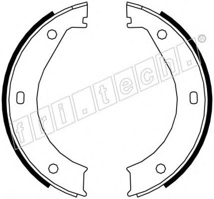 Комплект тормозных колодок, стояночная тормозная система fri.tech. 1019.023