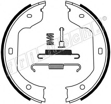 Комплект тормозных колодок, стояночная тормозная система fri.tech. 1019.029K