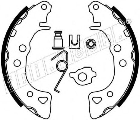 Комплект тормозных колодок fri.tech. 1022.030K