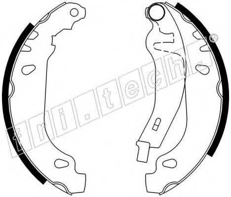 Комплект тормозных колодок fri.tech. 1022.032Y
