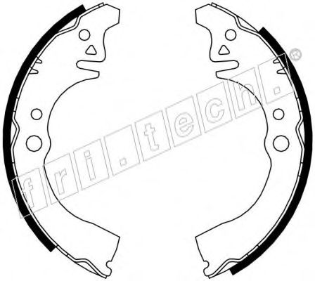 Комплект тормозных колодок fri.tech. 1026.343