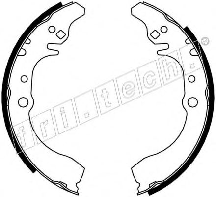 Комплект тормозных колодок fri.tech. 1026.348