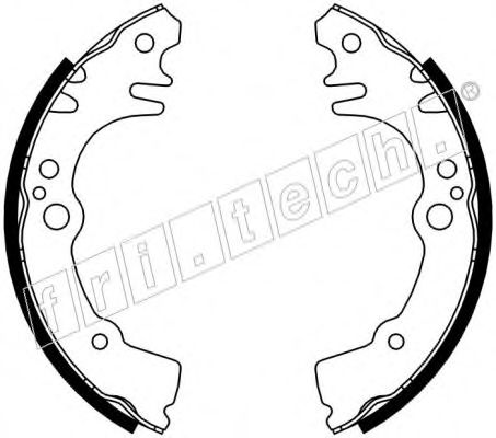 Комплект тормозных колодок fri.tech. 1026.350