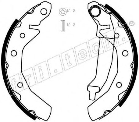 Комплект тормозных колодок fri.tech. 1027.002