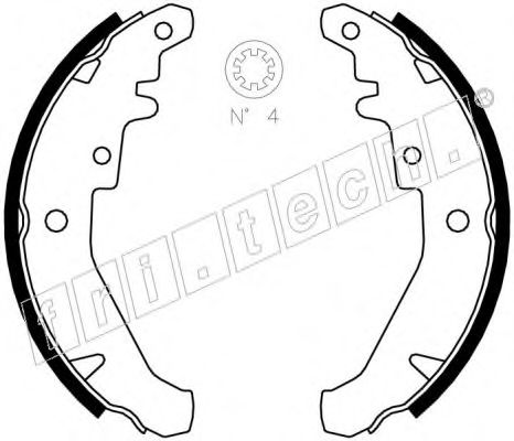 Комплект тормозных колодок fri.tech. 1034.102