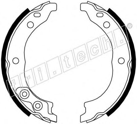Комплект тормозных колодок, стояночная тормозная система fri.tech. 1034.113
