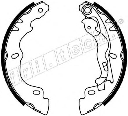 Комплект тормозных колодок fri.tech. 1034.121