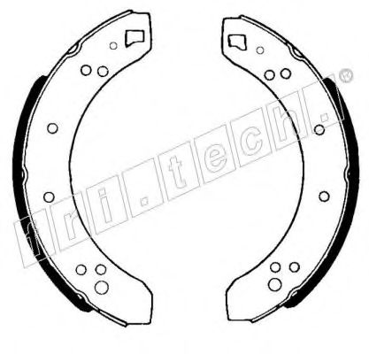 Комплект тормозных колодок fri.tech. 1040.087