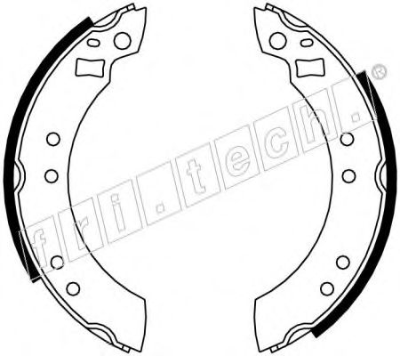 Комплект тормозных колодок fri.tech. 1040.094