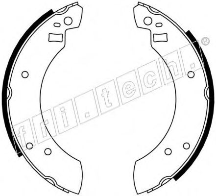 Комплект тормозных колодок fri.tech. 1040.097