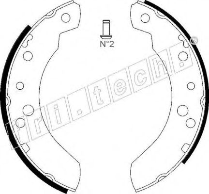 Комплект тормозных колодок fri.tech. 1040.126