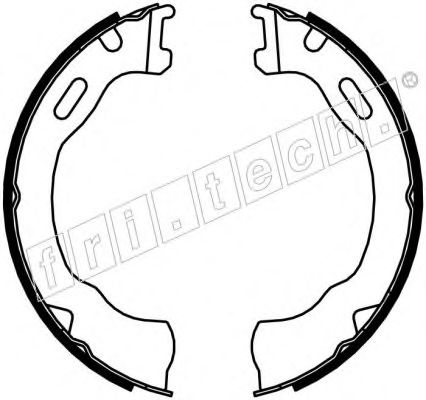 Комплект тормозных колодок, стояночная тормозная система fri.tech. 1040.160