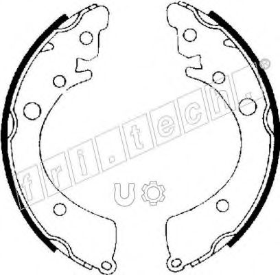 Комплект тормозных колодок fri.tech. 1044.006
