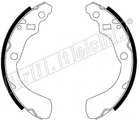 Комплект тормозных колодок fri.tech. 1044.019