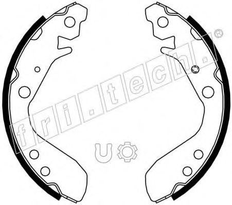 Комплект тормозных колодок fri.tech. 1044.022