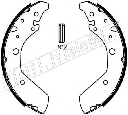 Комплект тормозных колодок fri.tech. 1044.024