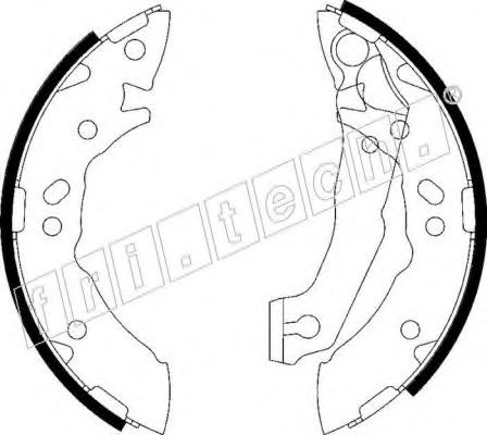 Комплект тормозных колодок fri.tech. 1046.204