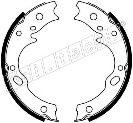 Комплект тормозных колодок, стояночная тормозная система fri.tech. 1047.375