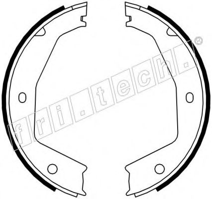 Комплект тормозных колодок, стояночная тормозная система fri.tech. 1048.002