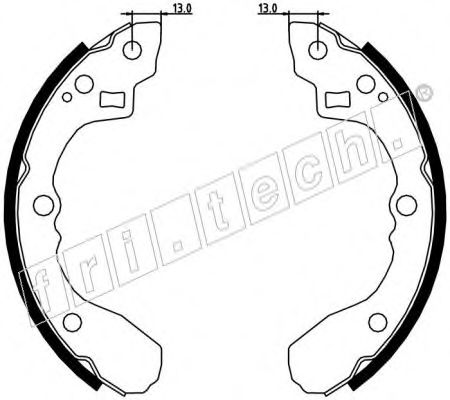 Комплект тормозных колодок fri.tech. 1049.147