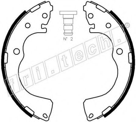Комплект тормозных колодок fri.tech. 1049.152