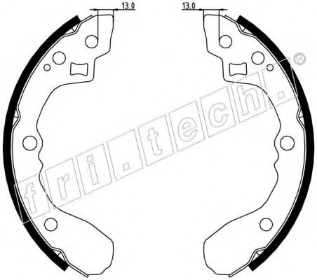 Комплект тормозных колодок fri.tech. 1049.154
