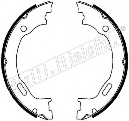 Комплект тормозных колодок, стояночная тормозная система fri.tech. 1052.129