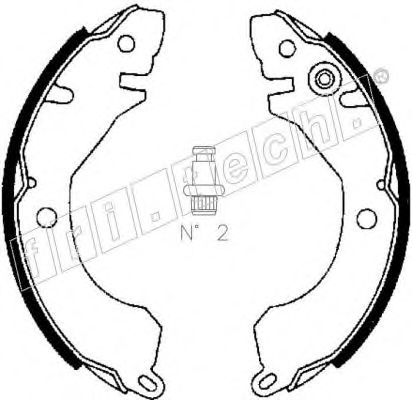 Комплект тормозных колодок fri.tech. 1064.157