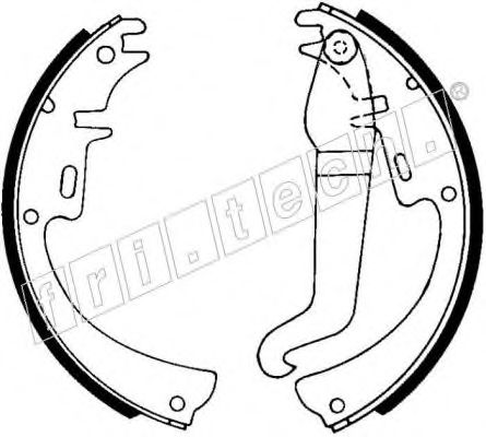 Комплект тормозных колодок fri.tech. 1073.154
