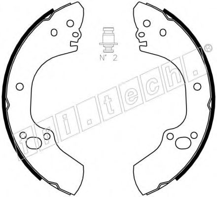 Комплект тормозных колодок fri.tech. 1073.170