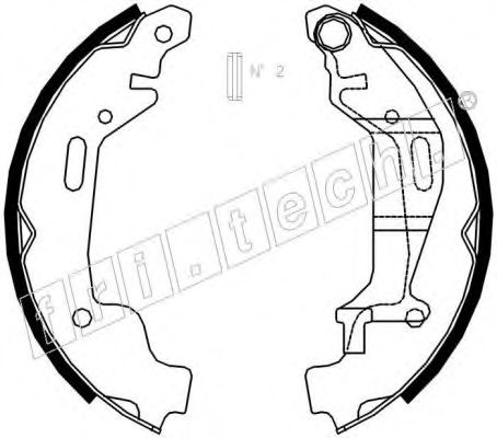 Комплект тормозных колодок fri.tech. 1073.172