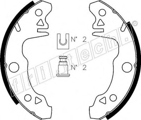 Комплект тормозных колодок fri.tech. 1088.205