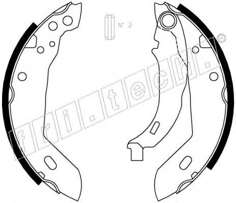 Комплект тормозных колодок fri.tech. 1088.212