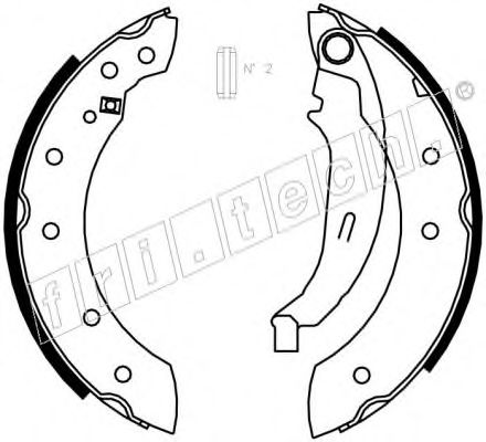 Комплект тормозных колодок fri.tech. 1088.222