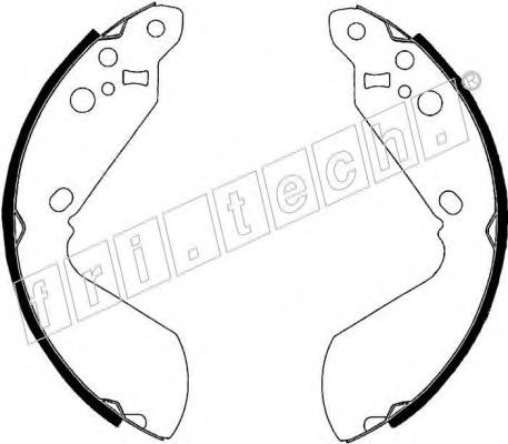 Комплект тормозных колодок fri.tech. 1111.240