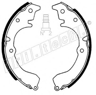 Комплект тормозных колодок fri.tech. 1115292