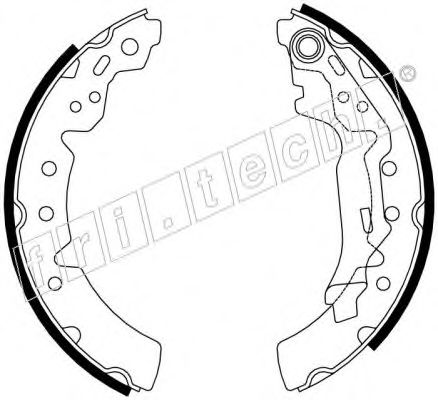 Комплект тормозных колодок fri.tech. 1115.302