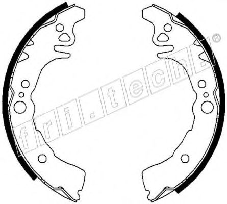 Комплект тормозных колодок fri.tech. 1115.305