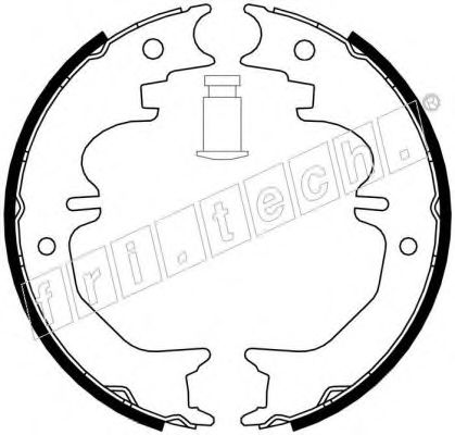 Комплект тормозных колодок, стояночная тормозная система fri.tech. 1115.313