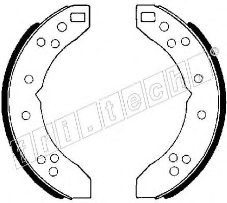 Комплект тормозных колодок fri.tech. 1118.233
