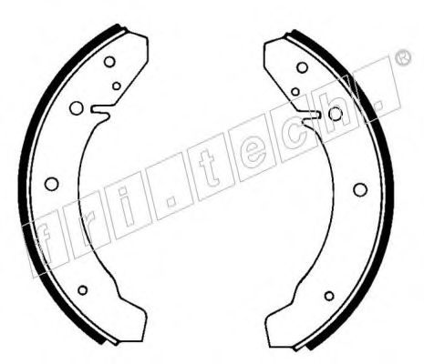 Комплект тормозных колодок fri.tech. 1124.247