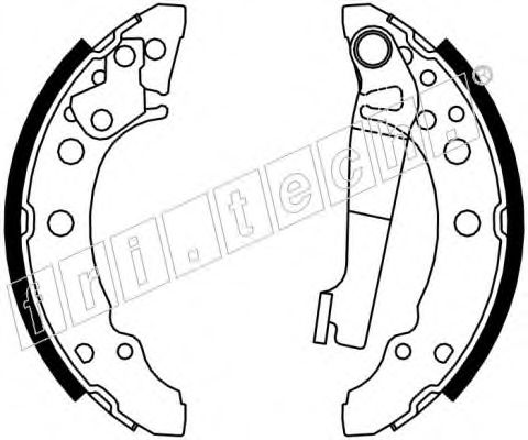 Комплект тормозных колодок fri.tech. 1124.286
