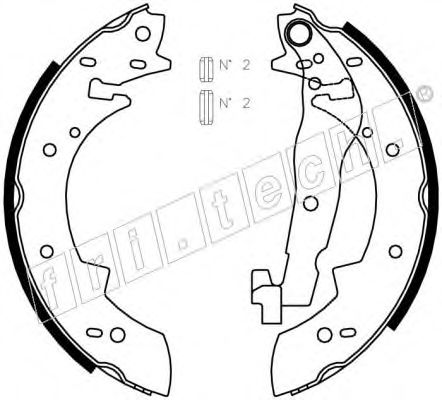 Комплект тормозных колодок fri.tech. 1127.269