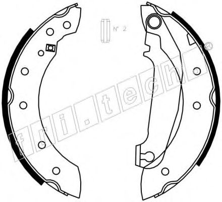 Комплект тормозных колодок fri.tech. 1127.270