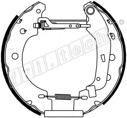 Комплект тормозных колодок fri.tech. 16156