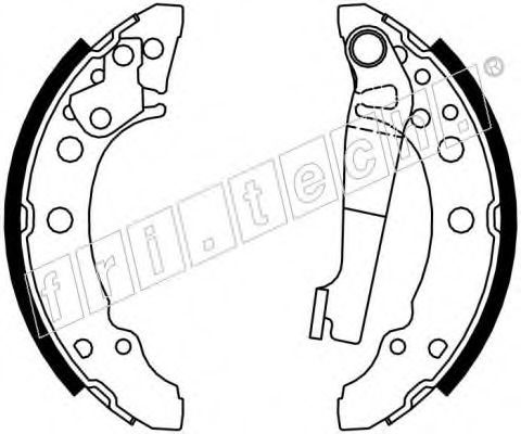 Комплект тормозных колодок fri.tech. 17000