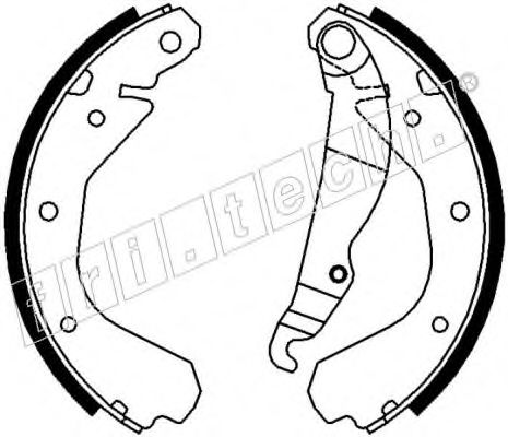 Комплект тормозных колодок fri.tech. 17008
