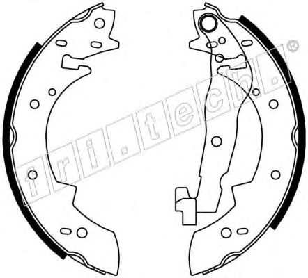 Комплект тормозных колодок fri.tech. 17019