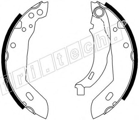 Комплект тормозных колодок fri.tech. 17032