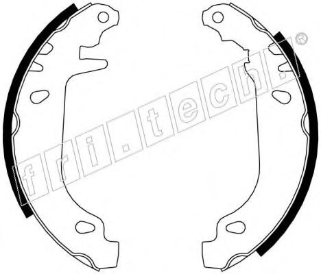 Комплект тормозных колодок fri.tech. 17058
